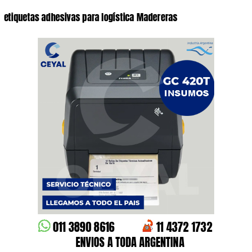etiquetas adhesivas para logística Madereras
