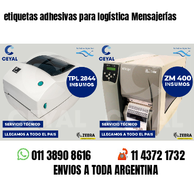 etiquetas adhesivas para logística Mensajerías