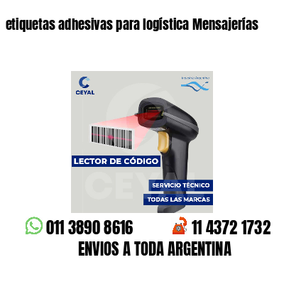 etiquetas adhesivas para logística Mensajerías