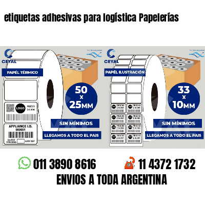 etiquetas adhesivas para logística Papelerías