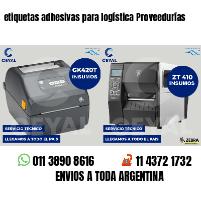 etiquetas adhesivas para logística Proveedurías