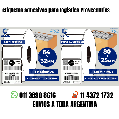 etiquetas adhesivas para logística Proveedurías