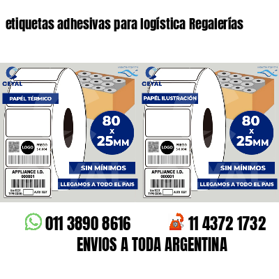 etiquetas adhesivas para logística Regalerías