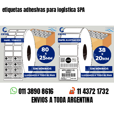 etiquetas adhesivas para logística SPA