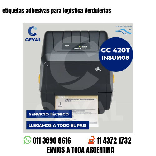etiquetas adhesivas para logística Verdulerías