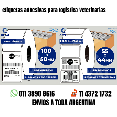 etiquetas adhesivas para logística Veterinarias
