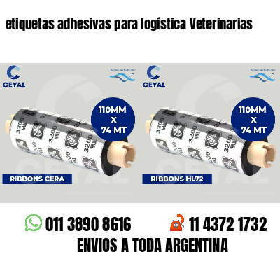 etiquetas adhesivas para logística Veterinarias
