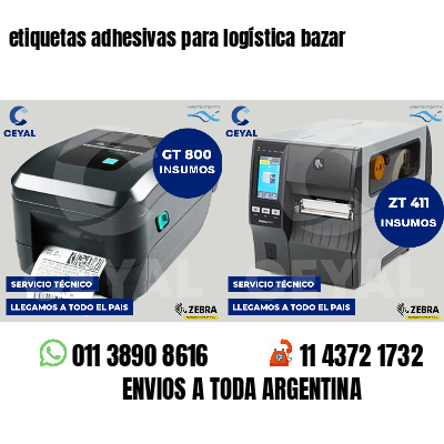 etiquetas adhesivas para logística bazar