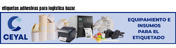 etiquetas adhesivas para logística bazar
