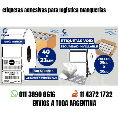 etiquetas adhesivas para logística blanquerías