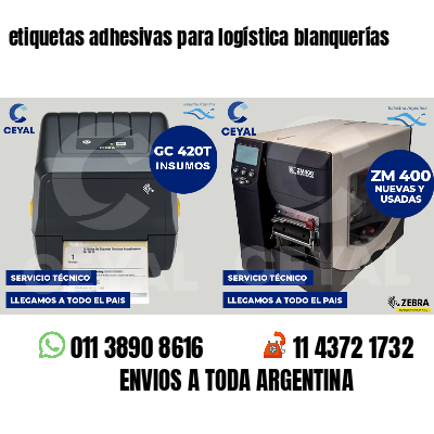 etiquetas adhesivas para logística blanquerías