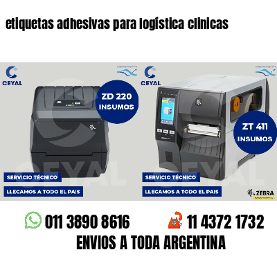 etiquetas adhesivas para logística clinicas