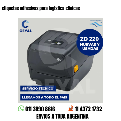 etiquetas adhesivas para logística clinicas