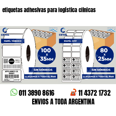 etiquetas adhesivas para logística clinicas