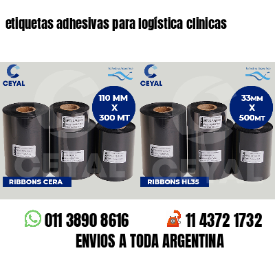 etiquetas adhesivas para logística clinicas