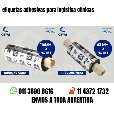 etiquetas adhesivas para logística clinicas