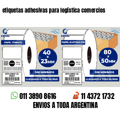 etiquetas adhesivas para logística comercios