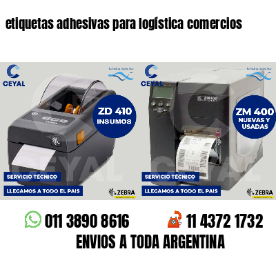 etiquetas adhesivas para logística comercios