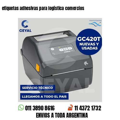 etiquetas adhesivas para logística comercios