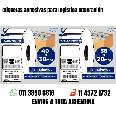 etiquetas adhesivas para logística decoración