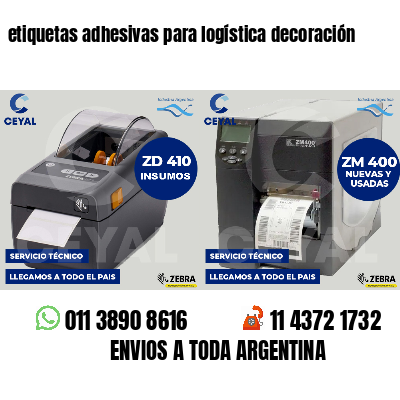 etiquetas adhesivas para logística decoración