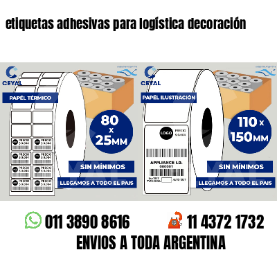 etiquetas adhesivas para logística decoración