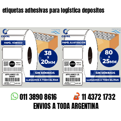 etiquetas adhesivas para logística depositos