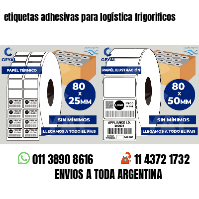 etiquetas adhesivas para logística frigorificos
