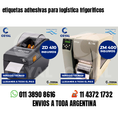 etiquetas adhesivas para logística frigorificos