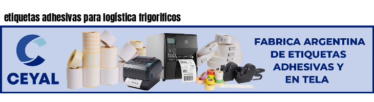 etiquetas adhesivas para logística frigorificos
