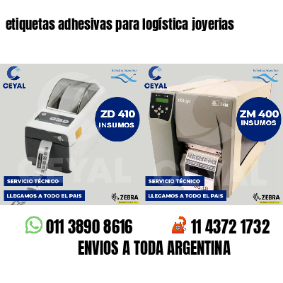 etiquetas adhesivas para logística joyerias