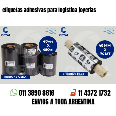 etiquetas adhesivas para logística joyerias