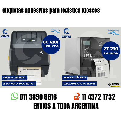 etiquetas adhesivas para logística kioscos