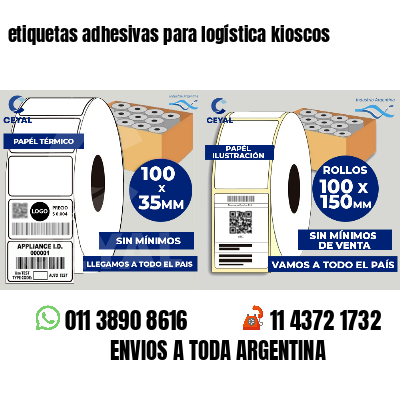 etiquetas adhesivas para logística kioscos