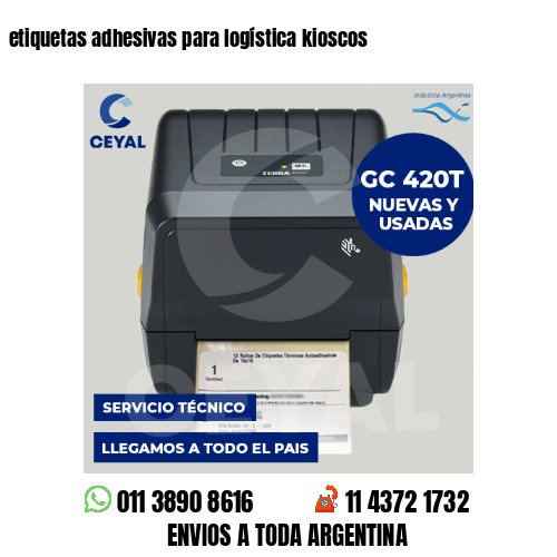 etiquetas adhesivas para logística kioscos