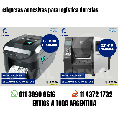 etiquetas adhesivas para logística librerias