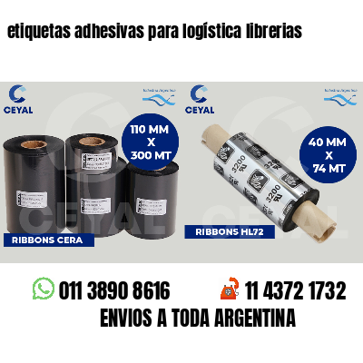 etiquetas adhesivas para logística librerias