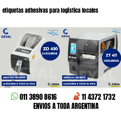 etiquetas adhesivas para logística locales