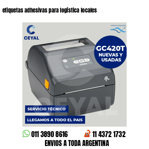 etiquetas adhesivas para logística locales
