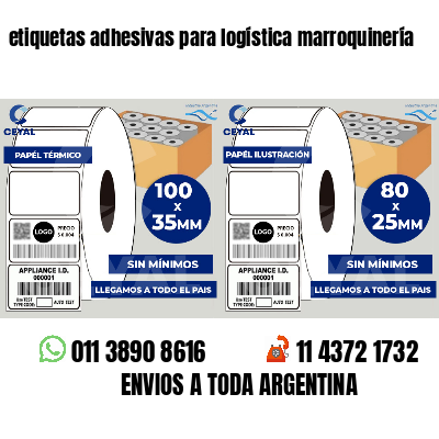 etiquetas adhesivas para logística marroquinería