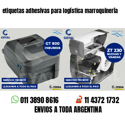 etiquetas adhesivas para logística marroquinería