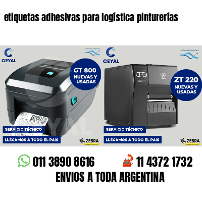 etiquetas adhesivas para logística pinturerías