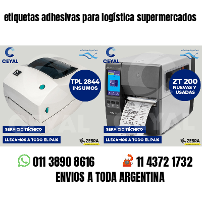 etiquetas adhesivas para logística supermercados