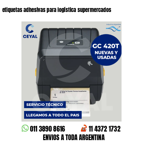 etiquetas adhesivas para logística supermercados