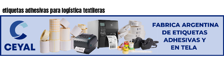 etiquetas adhesivas para logística textileras