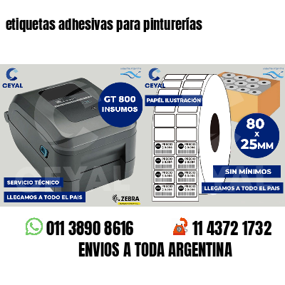 etiquetas adhesivas para pinturerías