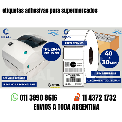 etiquetas adhesivas para supermercados