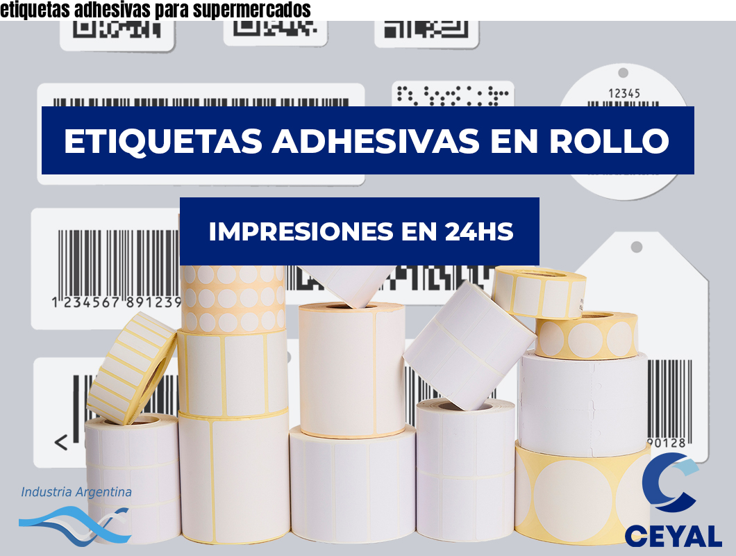 etiquetas adhesivas para supermercados
