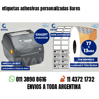 etiquetas adhesivas personalizadas Bares