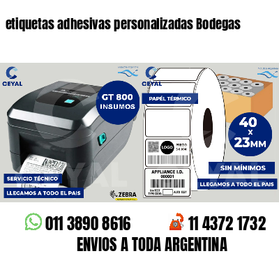 etiquetas adhesivas personalizadas Bodegas